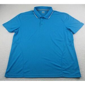Prince Polo Shirt Mens 2XL Tennis Golf Short Sleeve‎ Blue 100% Polyester XXL